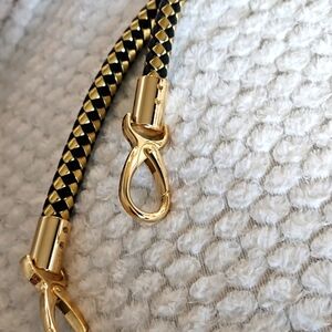 Replacement  Bag Straps. Braided Gold And Black Color. NWOT. 2 Total